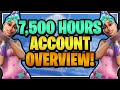 7,500 HOURS PLAYED Complete Account Overview! STW & Battle Royale Locker