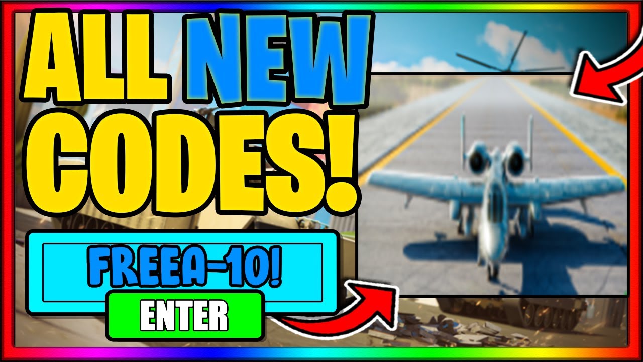 ALL WORKING *NEW* CODES FOR WAR TYCOON *A-10 UPDATE!* Roblox War Tycoon ...