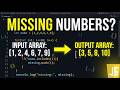 Find Missing Numbers in Array | JavaScript Interview Question | Code with Tanvi