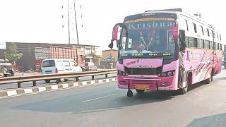 Krishna Travels Sleeper Class Luxury Bus Mumbai To Gujrat #shorts