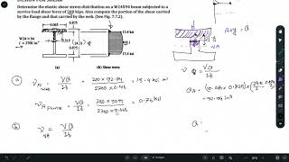 Shear Stress Distribution of W section Beam| Problem 05|