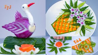 10 Artistic Veggie Hacks & Ideas For Beautiful Food Decorations