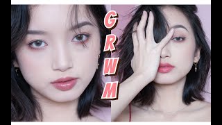 GRWM ｜ 日常简单 有点小魅惑的粉色猫眼妆容 p01 正片