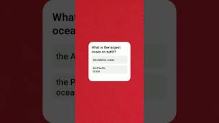 Answer the question #question #largest#trending#shorts#viral #ocean #dancehall