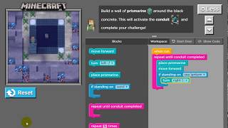 Hour of Code - Minecraft Voyage Aquatic - Levels 1-11