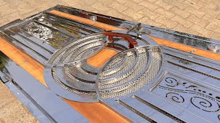 How to build a steel entrance door / fancy steel gate latest design