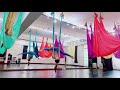 倒掛進入💖清新小串連｜中階動作｜空中瑜珈｜aerial yoga｜avril老師