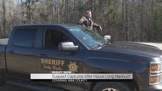 Suspect captured after hours long manhunt