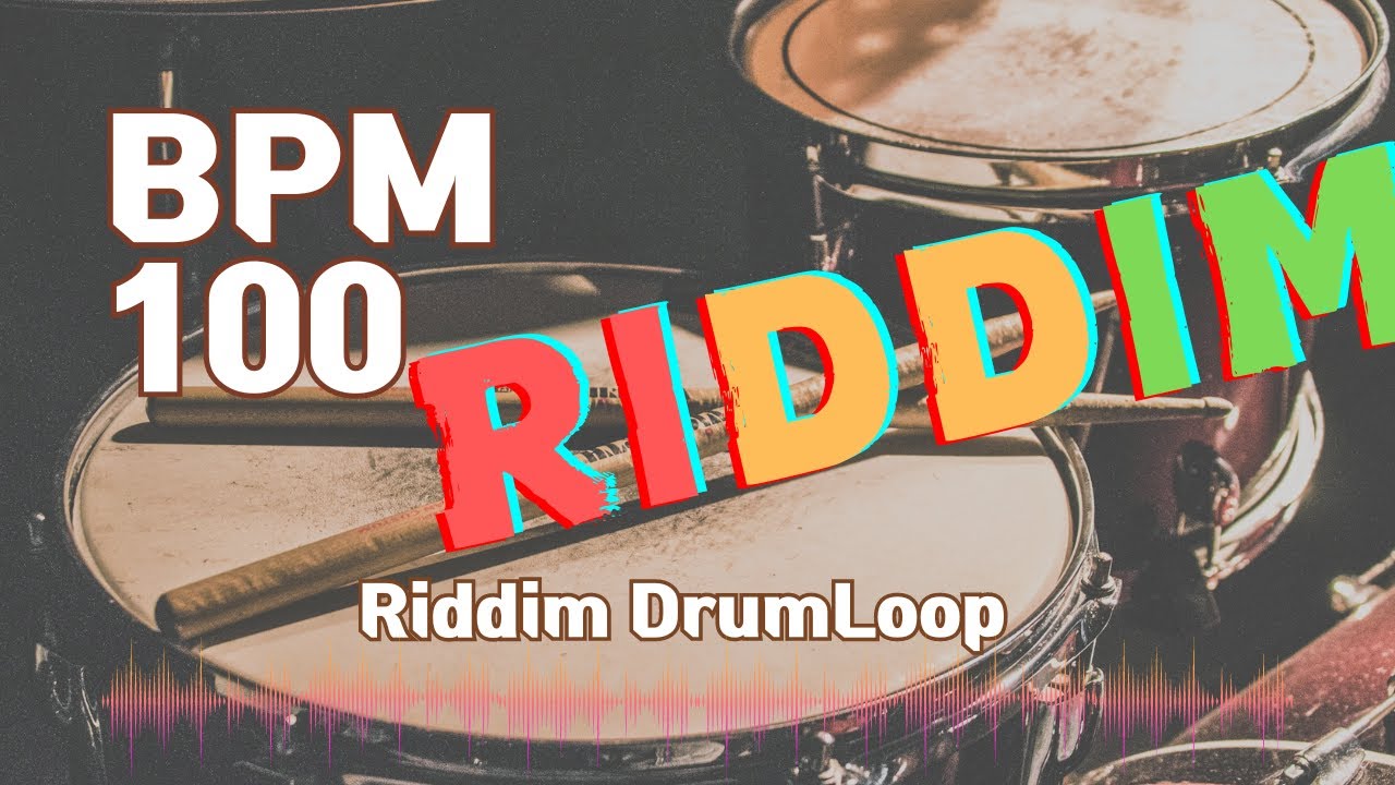 Riddim Drum Loop Practice Tool 100bpm Youtube Music