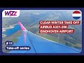 Clear winter take off | Eindhoven Airport | Wizzair | Airbus A321-200