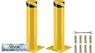 VEVOR Safety Bollard 36 Inch Height Bollard Post 4.5 Inch Diameter Steel Review