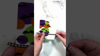 Make A Halloween Card in Minutes | Easy Halloween Card Ideas | I Teach Stamping #shortsyoutube