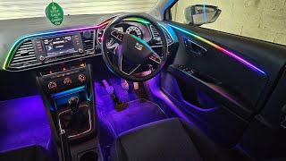 Seat Leon Fr/Cupra 5F Ambient Light Install | RGB LED Car Interior Lights