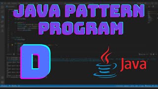 How to Create an Alphabet Symbol Pattern in Java (D) | #D #java
