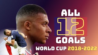 Kylian Mbappe All Goals in World Cup so Far (2018-2022) ᴴᴰ