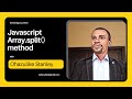 javascript split method