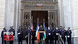 WATCH: NYPD reads names of 46 department members who died of COVID-19