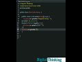 21.) Print Reverse of an Array in Java for beginners #shorts