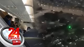 Pagtutok umano ng laser sa eroplano bago lumapag sa Metro Manila, navideohan | 24 Oras