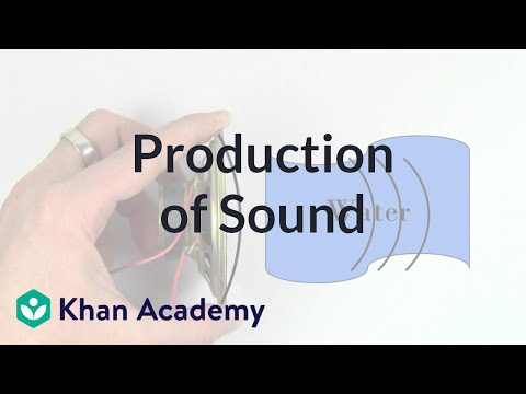 What is the main condition for production of sound?