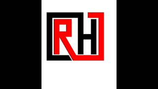 Creative R + H Logo Design in CorelDRAW
