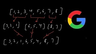 Google's Coding Interview Question | Reverse Array In Groups