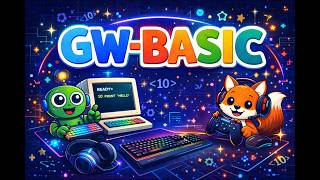 🎉 GW-BASIC for Beginners Part 1 | Learn Basic Commands in a Fun Way! 💻✨