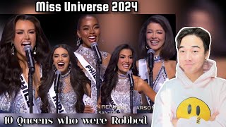 Let's Talk about the DISSAPOINTING Miss Universe 2024| 10 Queens who were Robbed and deserved Better