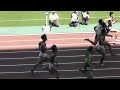 関西インカレ 2016 男子100m 予選 3組 7レーン