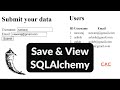 Storing and Viewing Data using Flask and SQLAlchemy in PyCharm