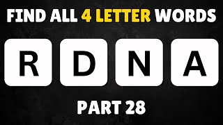 Crack the Anagram and Find Every 4-Letter Word!