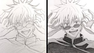 Cara Menggambar Satoru Gojo Jujutsu Kaisen How To Draw Gojo Satoru