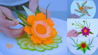 4 Creative Veggie Arts As Salad Decoration Ideas