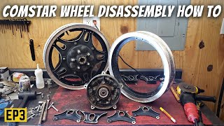 CX500 Scrambler Custom Wheel Build! Comstar Wheel Disassembly How To - EP3