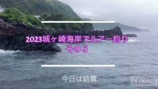 2023城ヶ崎海岸でルアー釣り⑤　（伊豆　地磯　ジギング　ロックショア　ワラサ　シイラ）