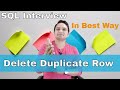 P#8 How to Delete duplicate records in oracle SQL Database - interview question by Rakesh Malviya
