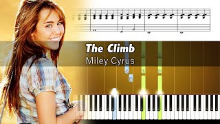 Miley Cyrus - The Climb - Accurate Piano Tutorial with Sheet Music
