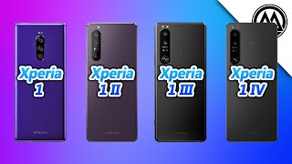 Sony Xperia 1 vs Sony Xperia 1 II vs Sony Xperia 1 III vs Sony Xperia 1 IV