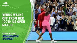 Venus Williams Walks Off From Her 100th US Open Match | 2023 US Open