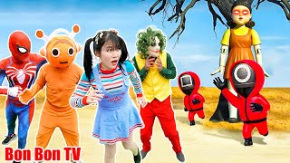 Siêu Nhân Nhện \u0026 Thử Thách Trò Chơi Con Mực  - SQUID GAME 2025 Phiên Bản Sprunki | Bon Bon TV