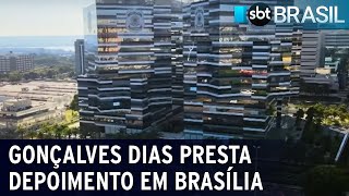 Gonçalves Dias presta depoimento em Brasília | SBT Brasil (21/04/23)
