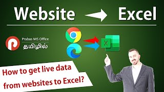 Get Data from Website to Excel using Power Query in Tamil | Prabas MS Office