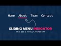 Creating Animated Sliding Menu Indicator using Html CSS & Vanilla Javascript | Magic Line Indicator