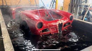 Chemical Dipping a 1961 Alfa Romeo Giulietta Spider