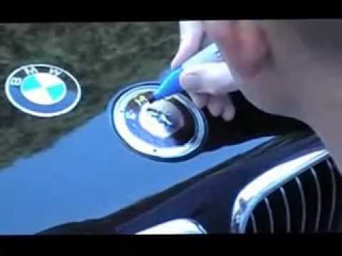 BMW Hood Emblem Replacement - YouTube