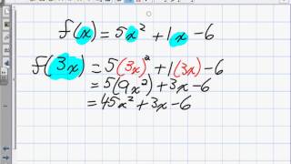 Working with Function Notation Grade 11 mixed Lesson 1 3 2 14 13
