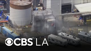 Emergency teams working to mitigate chemical leak that forced 40,000 to evacuate from Orange County
