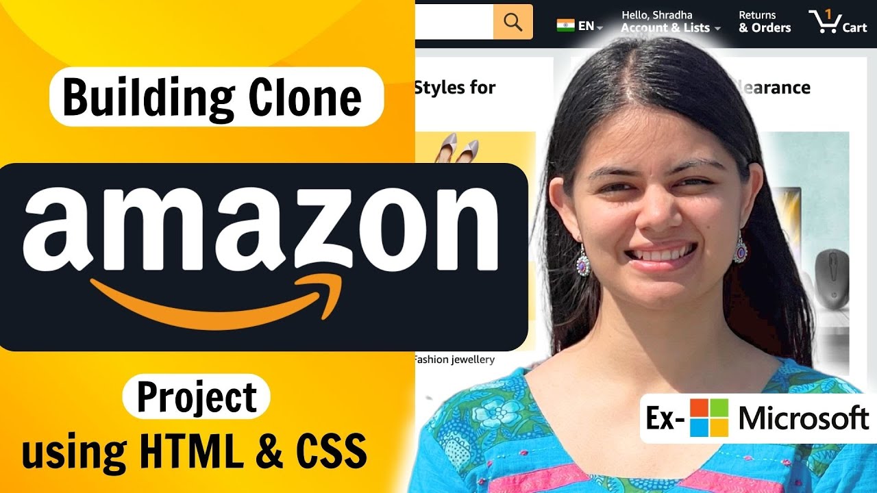 Building AMAZON Clone For Beginners | Project Using HTML & CSS - YouTube