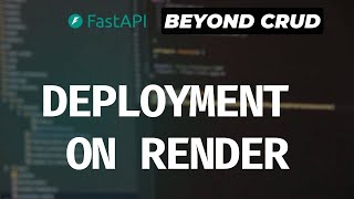 Deploying Fastapi Postgresql Celery Redis On Render Fastapi Beyond Crud Deploying Fastapi Postgresql Celery Redis On Render Fastapi Beyond Crud