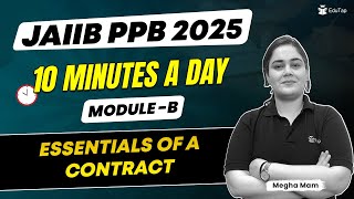 JAIIB PPB Free Online Classes 2025 | Essentials of a Contract | PPB Important Topics | EduTap JAIIB